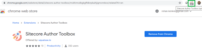 Sitecore Author Toolbox installed