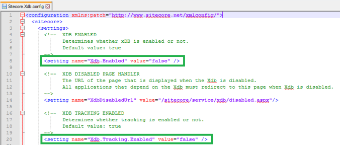 SitecorexDBSetting