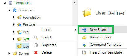 New Branch Template